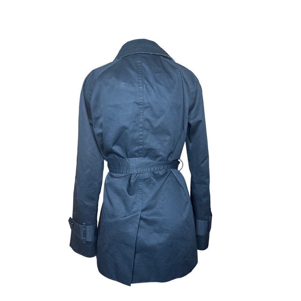Coach Women’s Blue Pea Coat – Size XS – Classic Style with Signature Lining - Picture 4 of 7